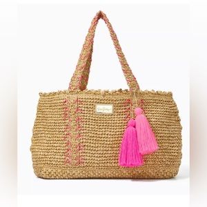 Lilly Pulitzer Nosara Straw Tote